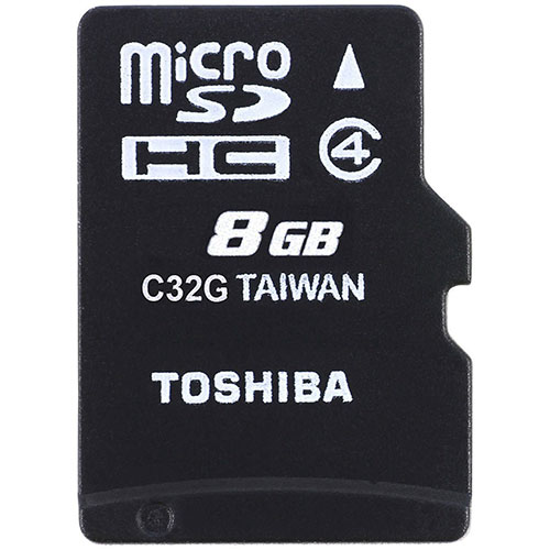 Toshiba MicroSD Memory Card 8GB Class 4 International